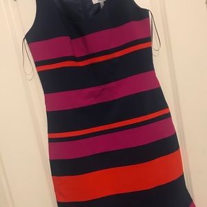 Belle Badgley Mischka colorful party dress